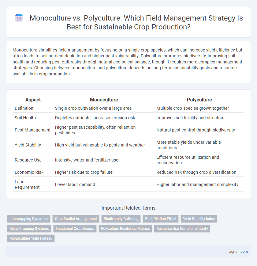 Monoculture vs. Polyculture: Which Field Management Strategy Is Best for Sustainable Crop Production?