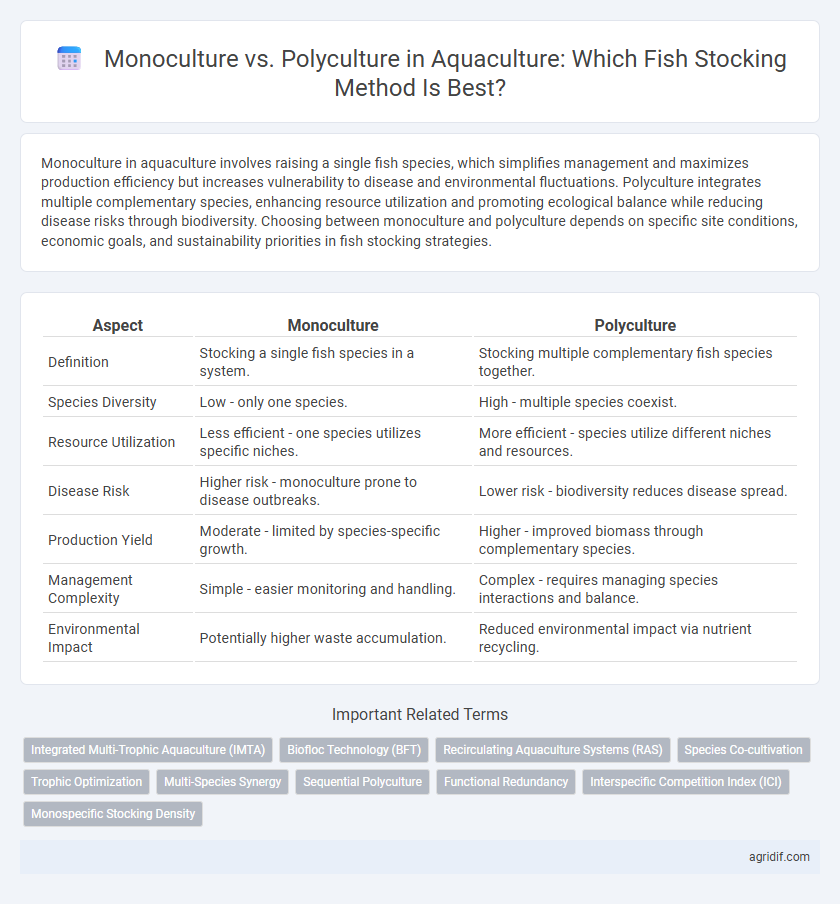 Monoculture vs. Polyculture in Aquaculture: Which Fish Stocking Method Is Best?