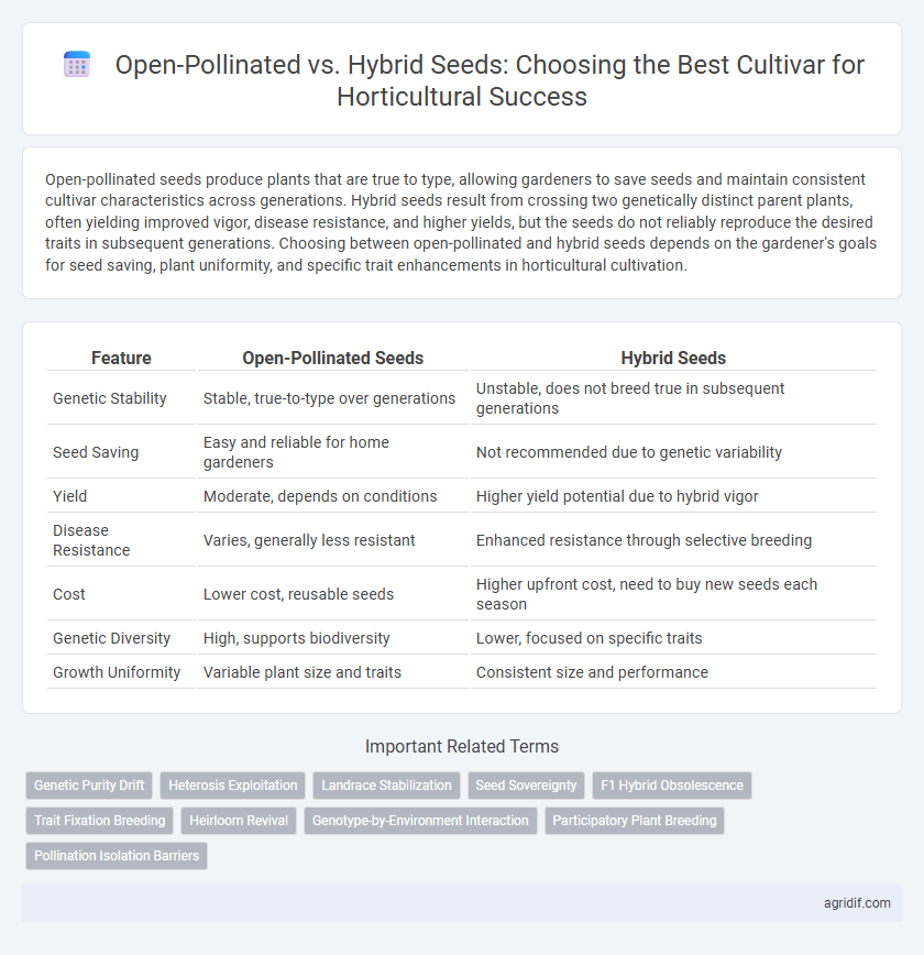 Open-Pollinated vs. Hybrid Seeds: Choosing the Best Cultivar for Horticultural Success