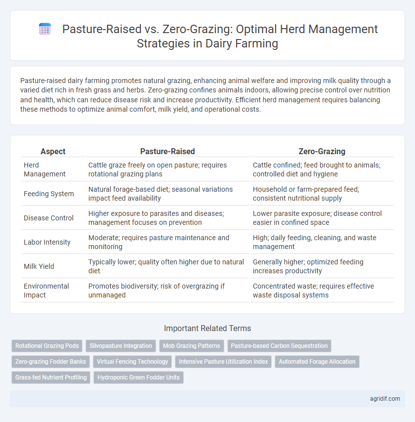 Pasture-Raised vs. Zero-Grazing: Optimal Herd Management Strategies in Dairy Farming