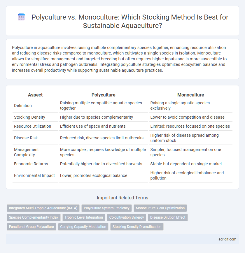Polyculture vs. Monoculture: Which Stocking Method Is Best for Sustainable Aquaculture?