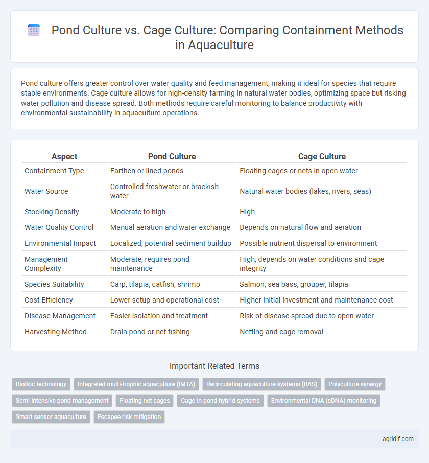 Pond Culture vs. Cage Culture: Comparing Containment Methods in Aquaculture