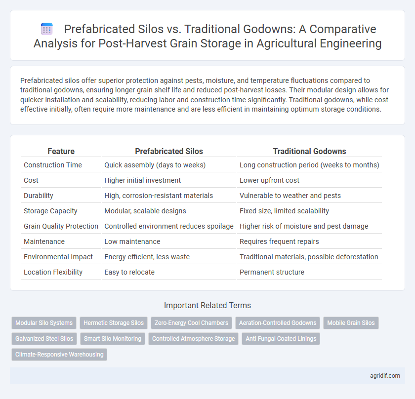 Prefabricated Silos vs. Traditional Godowns: A Comparative Analysis for Post-Harvest Grain Storage in Agricultural Engineering