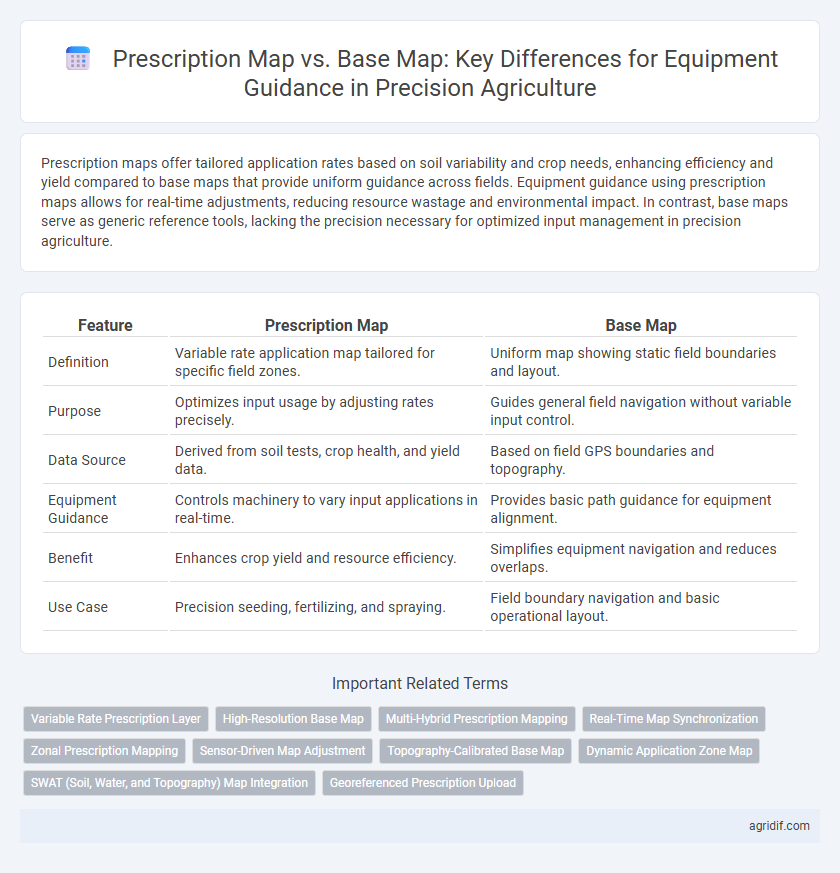 Prescription Map vs. Base Map: Key Differences for Equipment Guidance in Precision Agriculture