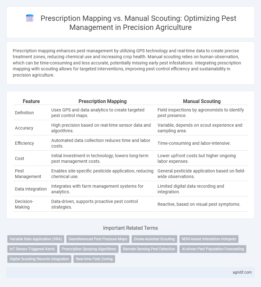 Prescription Mapping vs. Manual Scouting: Optimizing Pest Management in Precision Agriculture
