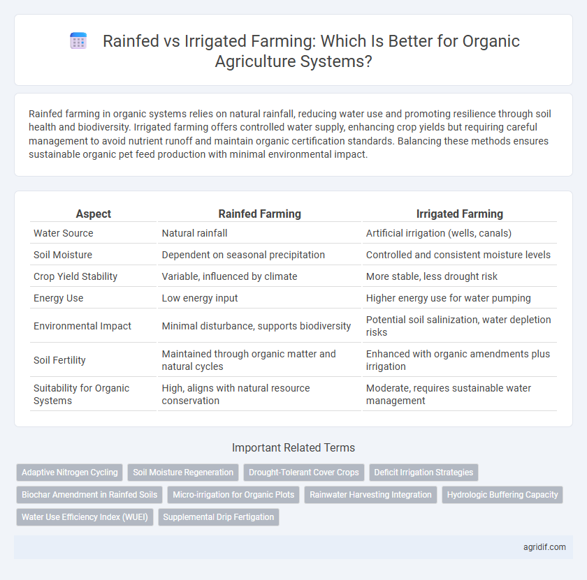 Rainfed vs Irrigated Farming: Which Is Better for Organic Agriculture Systems?