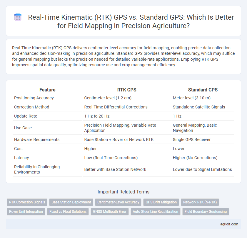Real-Time Kinematic (RTK) GPS vs. Standard GPS: Which Is Better for Field Mapping in Precision Agriculture?
