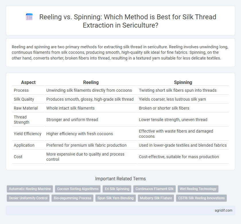 Reeling vs. Spinning: Which Method is Best for Silk Thread Extraction in Sericulture?