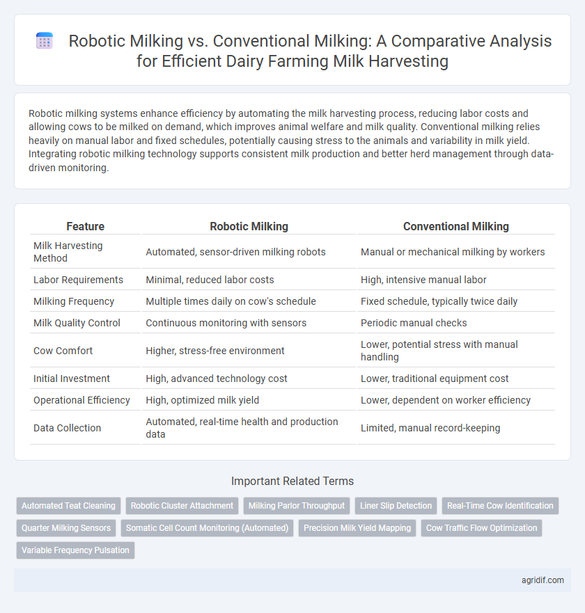 Robotic Milking vs. Conventional Milking: A Comparative Analysis for Efficient Dairy Farming Milk Harvesting