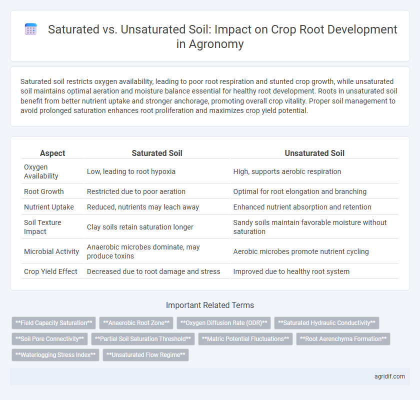 Saturated vs. Unsaturated Soil: Impact on Crop Root Development in Agronomy