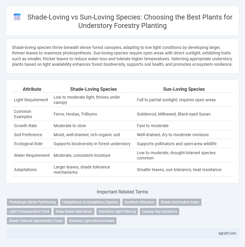 Shade-Loving vs Sun-Loving Species: Choosing the Best Plants for Understory Forestry Planting
