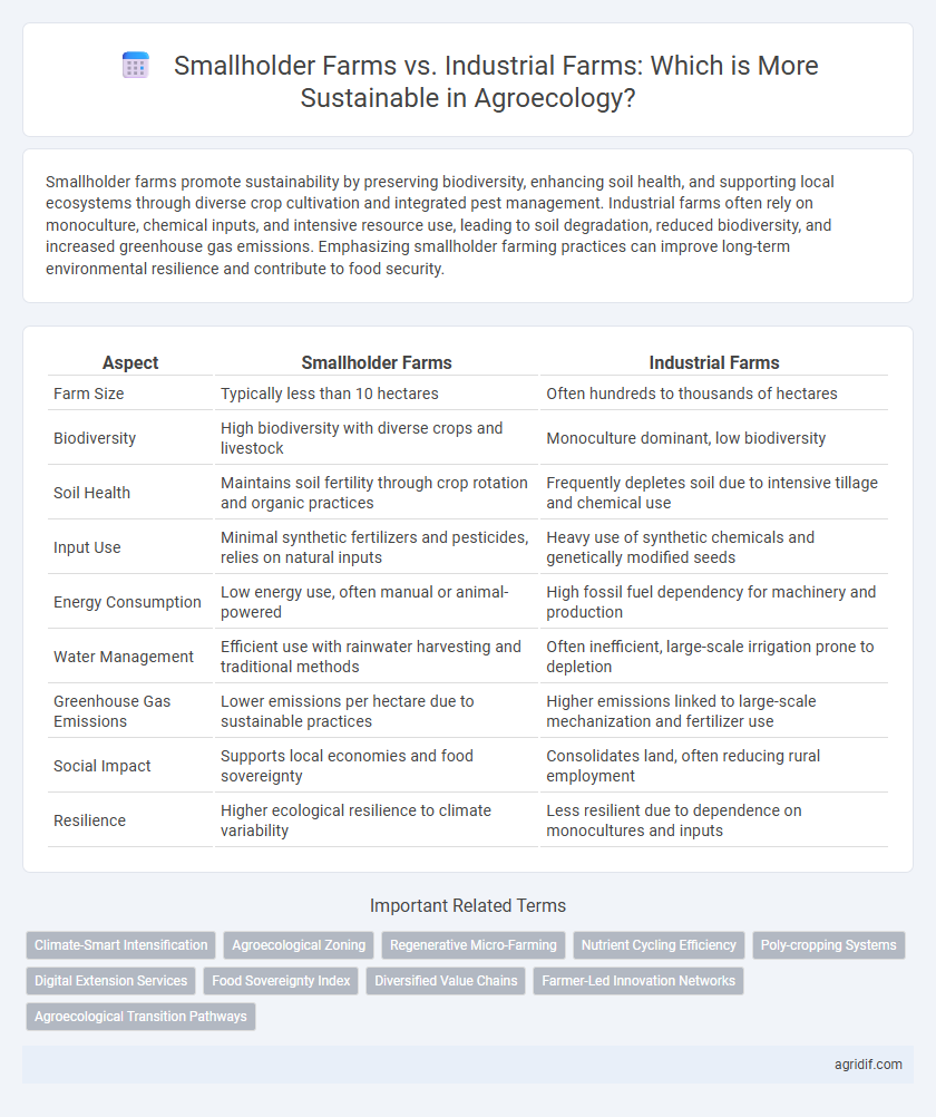 Smallholder Farms vs. Industrial Farms: Which is More Sustainable in Agroecology?