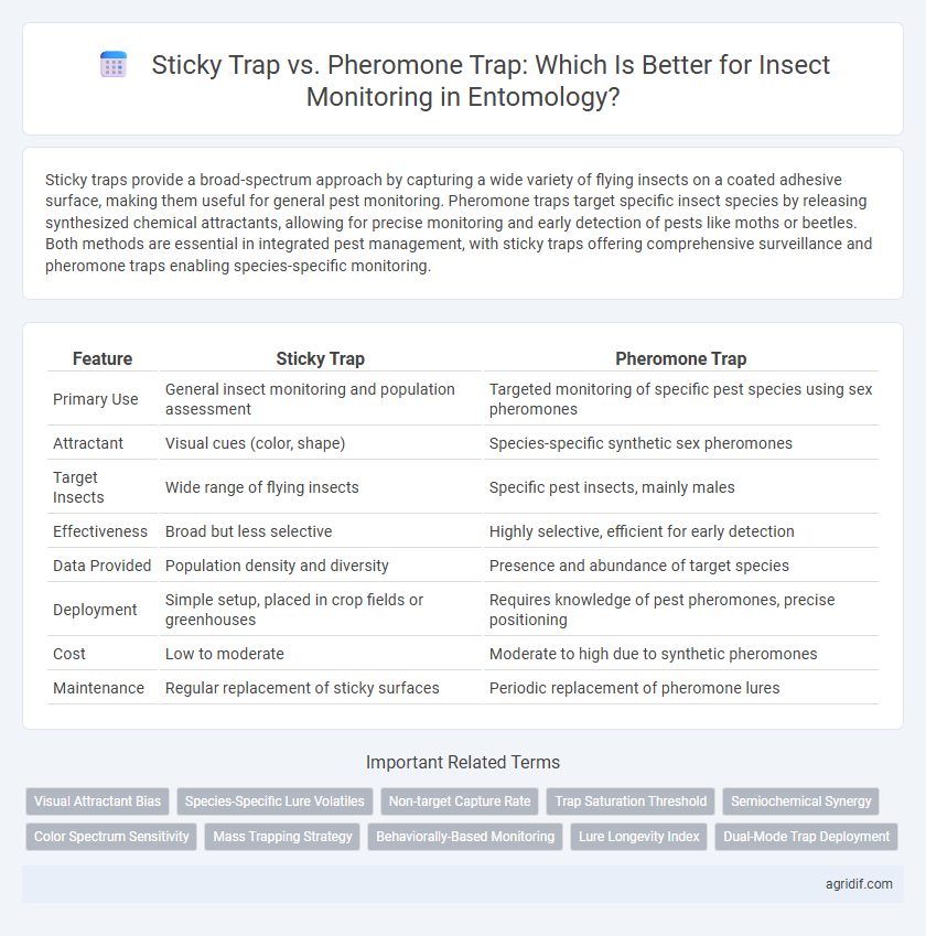 Sticky Trap vs. Pheromone Trap: Which Is Better for Insect Monitoring in Entomology?