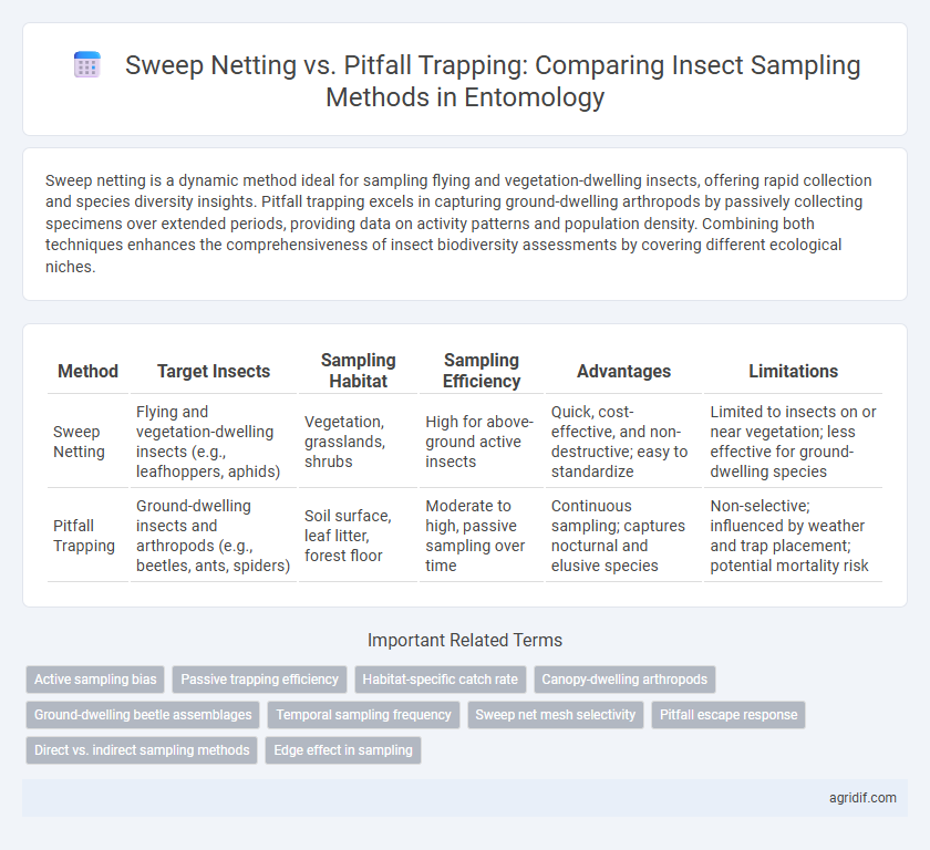 Sweep Netting vs. Pitfall Trapping: Comparing Insect Sampling Methods in Entomology