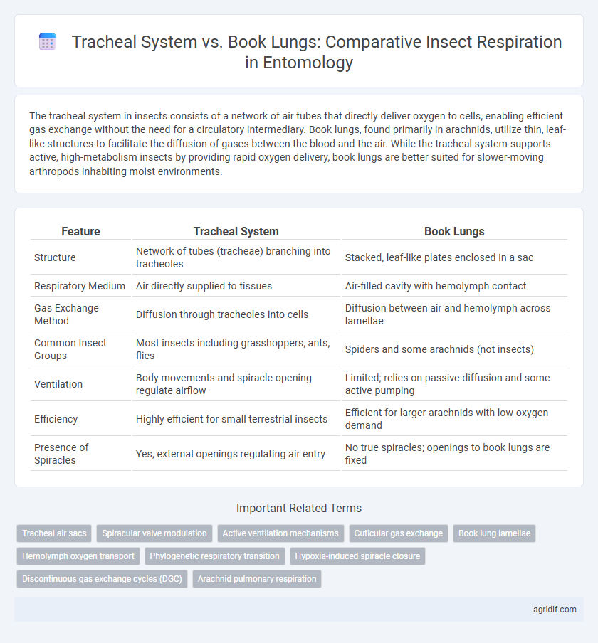 Tracheal System vs. Book Lungs: Comparative Insect Respiration in Entomology