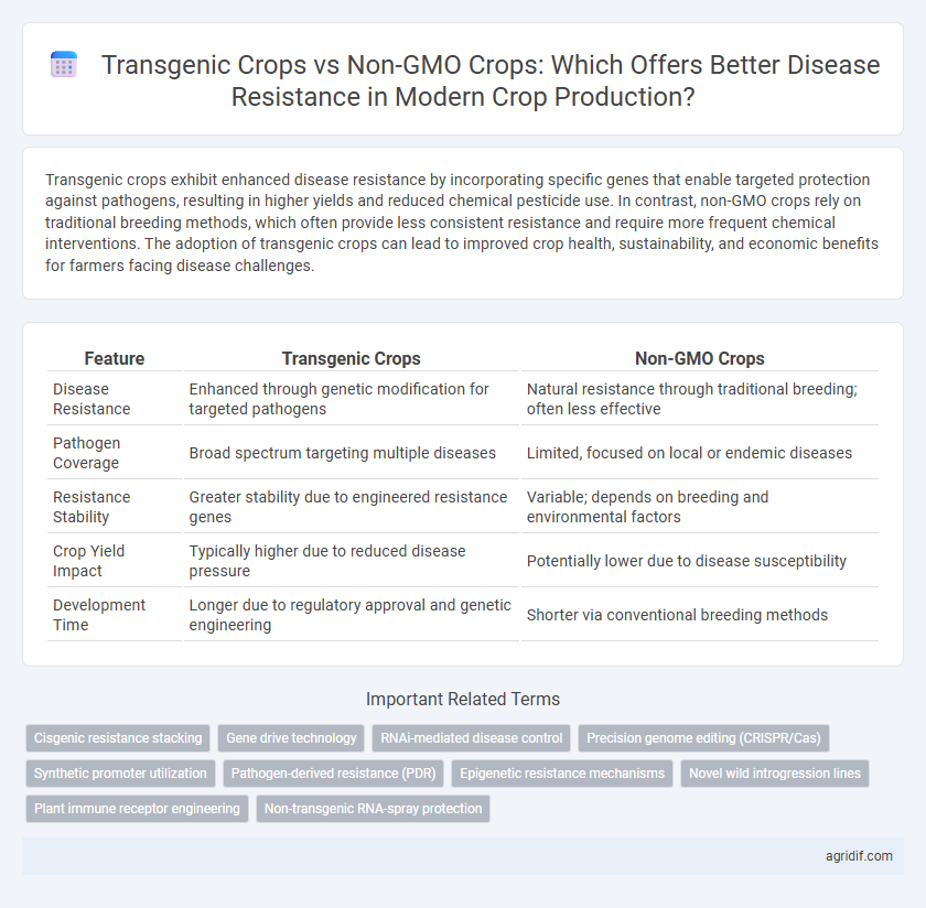 Transgenic Crops vs Non-GMO Crops: Which Offers Better Disease Resistance in Modern Crop Production?
