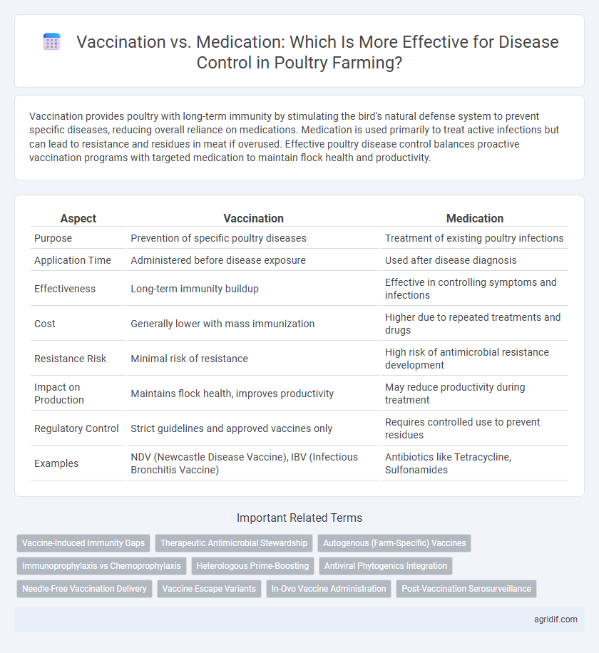 Vaccination vs. Medication: Which Is More Effective for Disease Control in Poultry Farming?