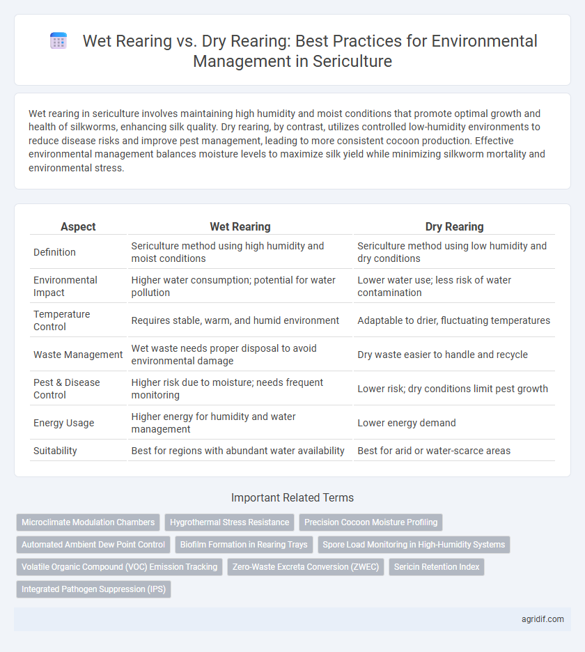 Wet Rearing vs. Dry Rearing: Best Practices for Environmental Management in Sericulture